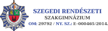 SZEGEDI RENDÉSZETI SZAKGIMNÁZIUM Logo