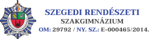 SZEGEDI RENDÉSZETI SZAKGIMNÁZIUM Logo